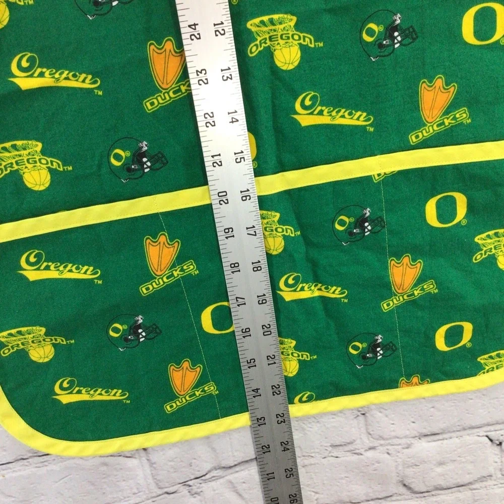 Oregon Ducks Bib Green Yellow Handmade